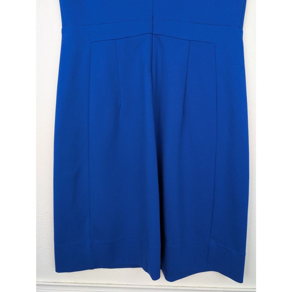 Diane Von Furstenberg Sheath Dress Career Office Classic Designer Blue Size 6 - Picture 6 of 10